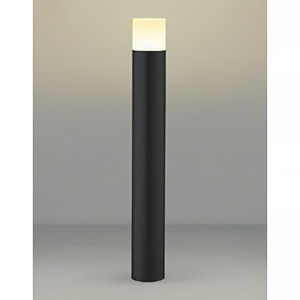 コイズミ照明 LEDガーデンライト 防雨型 全拡散タイプ 高さ700mmタイプ 白熱球60W相当 非調光 電球色 ランプ付 ブラック AU51314 画像1