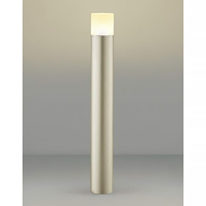 コイズミ照明 LEDガーデンライト 防雨型 全拡散タイプ 高さ700mmタイプ 白熱球60W相当 非調光 電球色 ランプ付 ウォームシルバー AU51316 画像1