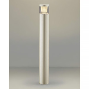 コイズミ照明 LEDガーデンライト 防雨型 ラウンド配光タイプ 高さ700mmタイプ 白熱球40W相当 非調光 電球色 ランプ付 ウォームシルバー AU51358 画像1