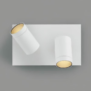 コイズミ照明 LED一体型ブラケットライト 《arkia》 白熱球100W×2灯相当 非調光 広角配光 温白色 マットファインホワイト AB53964