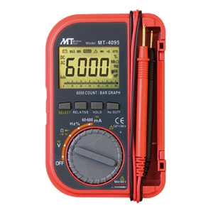 マザーツール ポケット型デジタルマルチメータ 6000カウントバーグラフ付多機能タイプ 電源切り忘れ防止機能付 MT-4095 画像1
