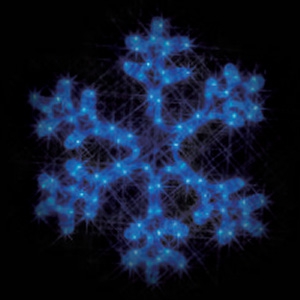 ジェフコム LEDジョイントモチーフ 全点滅タイプ 雪の結晶(小・青) SJ-C101B-JT 画像1