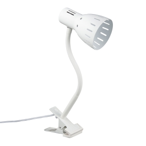 YAZAWA(ヤザワ) E26 フレキシブルクリップライト ホワイト 電球別売60Wまで CFX60X03WH