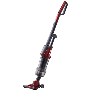 ツインバード スティック型クリーナー 2way仕様(スティック・ハンディ) サイクロン式 集じん容量約0.9L ルビーレッド TC-5147R