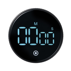 YAZAWA(ヤザワ) ダイヤルタイマー 充電式 ブラック T46BK