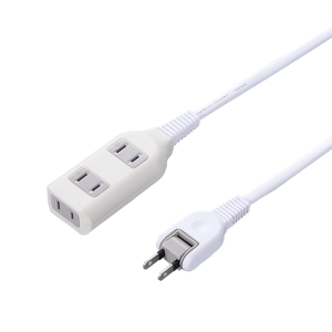 YAZAWA(ヤザワ)裏面フックマグネット付タップ 3個口2m白H4HJS302WH