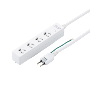 YAZAWA(ヤザワ)3P抜け止めマグネットフック付タップ4個口2m白H5HJKNP402WH