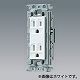 パナソニック 埋込接地ダブルコンセント 絶縁取付枠付 15A 125V ベージュ WTF13124FK 画像1