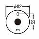 オーデリック スポットライト ダイクロハロゲン形 フレンジタイプ オフホワイト 連続調光タイプ(ランプ・調光器別売) OS256387 画像6