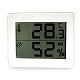 YAZAWA(ヤザワ) デジタル温湿度計 ホワイト DO01WH 画像1