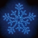 ジェフコム LEDジョイントモチーフ 雪の結晶(青/青) SJ-C103BB-JT 画像1