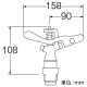 三栄水栓製作所 フルサークルスプリンクラー上部 ガーデニング 360°散水 口径:4.8×3.2mm C53F-20 画像3