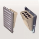 篠原電機 防噴流型ギャラリー(カバー樹脂タイプ) IP45 鋼板・樹脂製 G2-20BFP 画像1