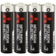三菱 マンガン乾電池(黒) 単3形 4本パック R6PUD/4S 画像1