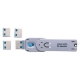 サンワサプライ USBコネクタ取付セキュリティ ブルー SL-46-BL 画像1