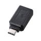 サンワサプライ Type-C USB A変換アダプタ ブラック AD-USB28CAF 画像1