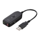 サンワサプライ USBオーディオ変換アダプタ 長さ約16cm  シルバー MM-ADUSB3 画像1