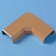 サンワサプライ ケーブルカバー 接続部品 角型用 L型タイプ 幅17.0mm ブラウン CA-KK17BRL
