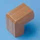 サンワサプライ ケーブルカバー 接続部品 角型用 出角タイプ 幅17.0mm ブラウン CA-KK17BRD 画像1