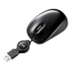 サンワサプライ ケーブル巻き取りブルーLEDマウス USBコネクタ(Aタイプ) 小型サイズ ブラック MA-BLMA7BK 画像1