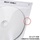 サンワサプライ DVD・CD不織布ケース 2枚収納 インデックスカード付 ホワイト 50枚セット FCD-FN50WN 画像3