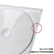 サンワサプライ DVD・CD不織布ケース 2穴付きタイプ 2枚収納 インデックスカード付 ホワイト 50枚セット FCD-FR50WN 画像4