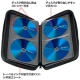 サンワサプライ ブルーレイディスク対応セミハードケース ファスナータイプ 56枚収納 ブルー FCD-WLBD56BL 画像3
