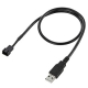 サンワサプライ USB電源変換ケーブル ケースファン用 DCファン3pin 長さ50cm TK-PWFAN1 画像1