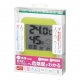 YAZAWA(ヤザワ) 【在庫限り】熱中症・インフルエンザ警報付きデンジタル温湿度計 グリーン DO02GR 画像1