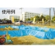 萩原工業 ブルークロス 防水タイプ 幅1.8×長さ100m 厚み0.07mm ブルー QBC183B 画像2