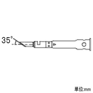 エンジニア ホットナイフ SK-60シリーズ用 先端角度35° 触媒内蔵 SK-67 画像2