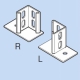 因幡電工 アングルコーナー ベース部・ツバ1方向出 1set=右用×1個/左用×1個 LAK-3Y 画像1
