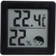 ドリテック 小さいデジタル温湿度計 O-257BK 画像1